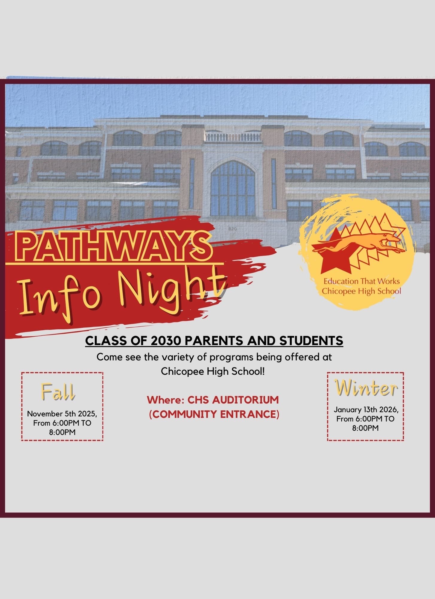 Upcoming event